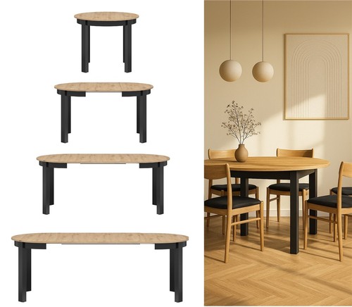 Round dining table - round, oval