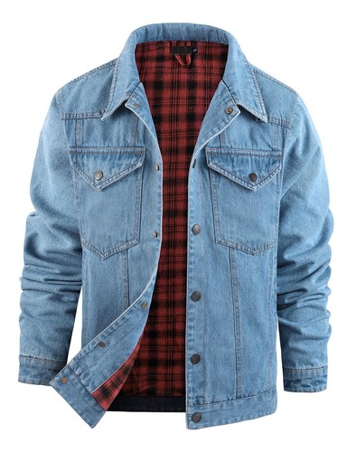 Mens flannel lined denim - flannel,