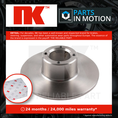 Brake discs pair solid - 2x,