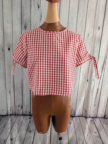 Shein gingham blouse size - shein,