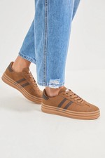 Oasis Brown Trainers Womens