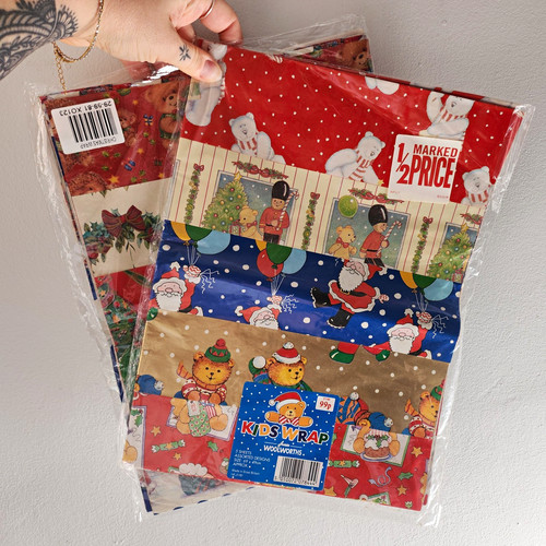 Vintage kids wrap christmas - kids,