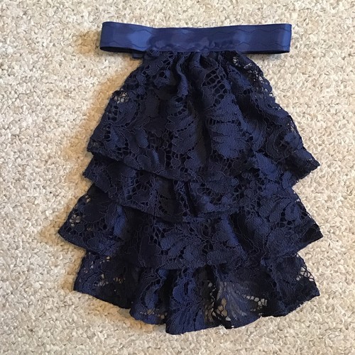 Jabot cravat navy - navy, blue-