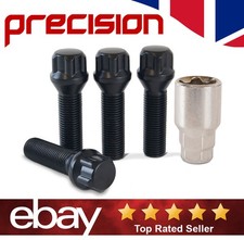 Black 40mm Locking Wheel Bolts