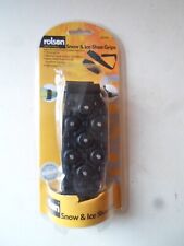 ROLSON SNOW ANTI SLIP ICE GRIPPERS FOR BOOTS SHOES GRIPS SPIKES  UNIVERSAL FIT