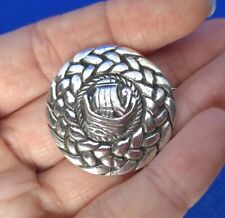 Vintage Silver Viking Ship Celtic Brooch Shipton Alexander Ritchie Design ?