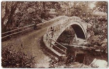Glaisdale Beggars Bridge Yorkshire Packhorse - 1932 Real Photo Postcard W31