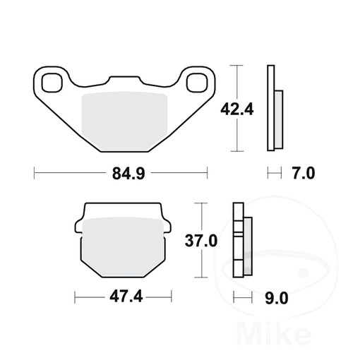 Trw brake pads sintered - brake,