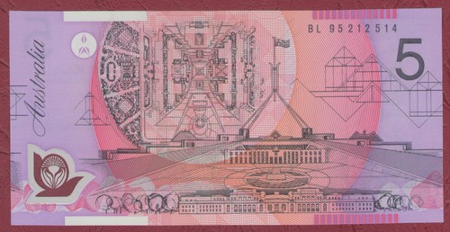 Australian banknote five - banknote,