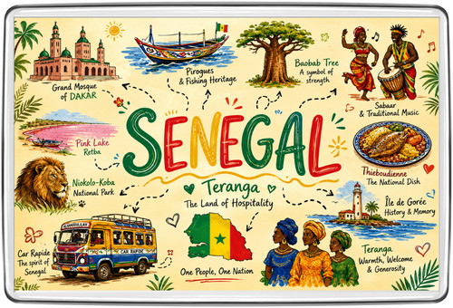 Senegal teranga culture fridge - teranga,