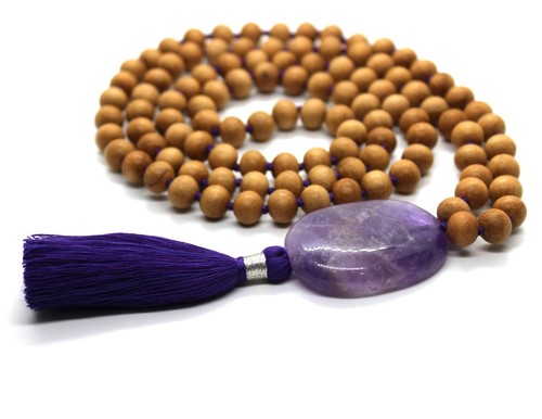 Amethyst white sandalwood - amethyst,