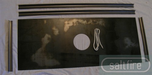 Stove steel register plate - stove,