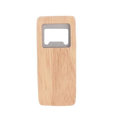 Wooden bottle opener natural - bottle,