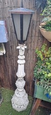 Antique Concrete Lampost Complete With Lantern Top..Architectural Garden Salvage