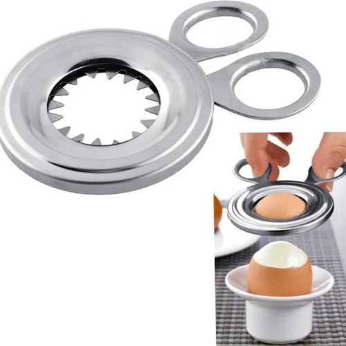 Stainless boiled egg topper - stainless,