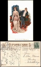 Postcard Elegant Couple on