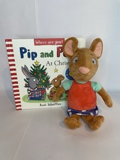 Pip and Posy At Christmas Lift The Fabric Flap Plus Posy Plush Soft Toy Bundle