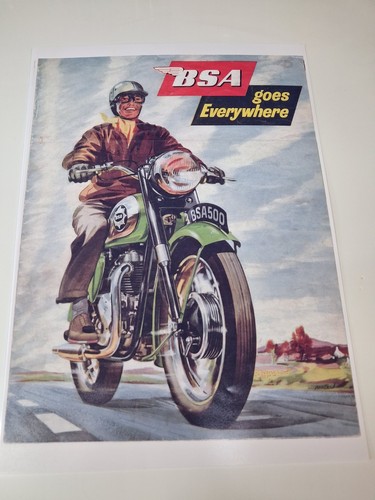 Bsa reprint poster for - a3, the