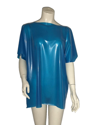 Latex tee shirt rubber top - tee,