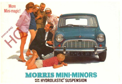 Postcard morris mini minors - postcard>, mini-minors