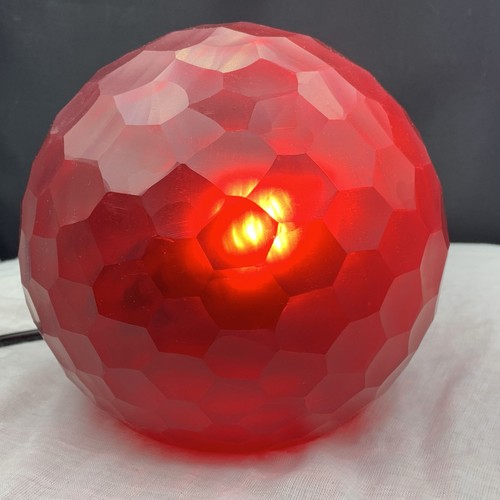 Early habitat cut glass sphere - habitat,