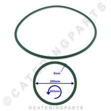 655mm long green rubber drive - long,