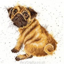Pug - Dog Counted Cross Stitch