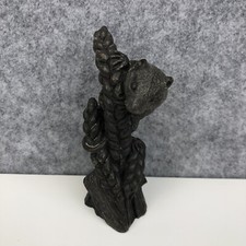 Bronze Resin Field Mouse on Wheat Stem Sculpture Wildlife Farm Décor Animal