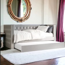 2ft6 without mattress Velvet Upholstered  Trundle Underbed Sofa 2ft6 Daybed