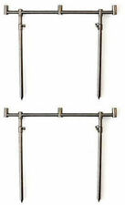 Double 3 Rod 2x stainless steel 35cm goal post Buzz Bar & 4 bank sticks 20-35cm