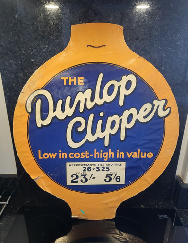 Vintage dunlop clipper tyre - clipper,