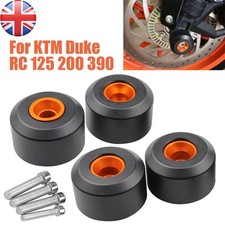 Front & Rear Fork Wheel Frame Slider Crash Protector For KTM 125 200 390 DUKE UK