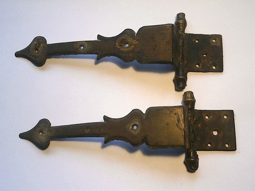 Longcase clock door - clock, hinges