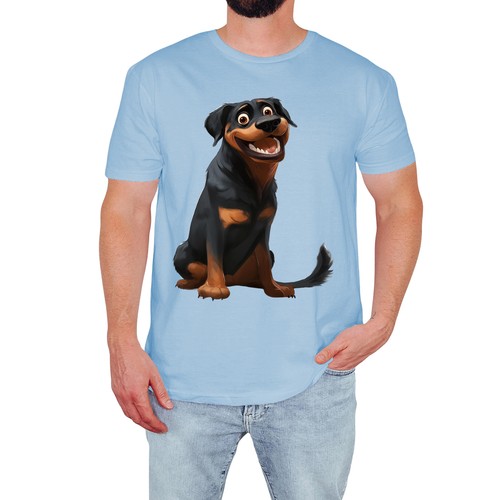 Funny dog mens shirt smile - funny,