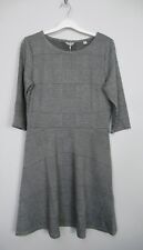 New Womens Jack Wills Grey Check Fit & Flare Jersey Dress size 4 - 14