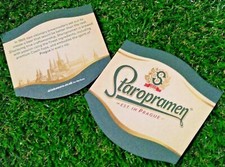 Staropramen beer mats - beer,