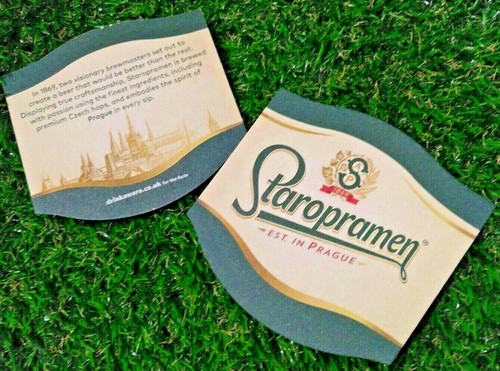 Staropramen beer mats - mats,