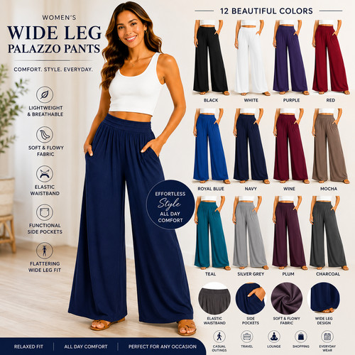 Womens high waist palazzo - womens,