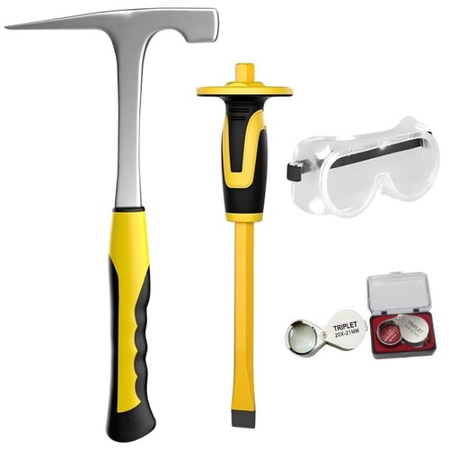 Rock hammer set geologist - rock,