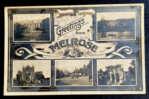 Melrose vintage postcard - melrose.,