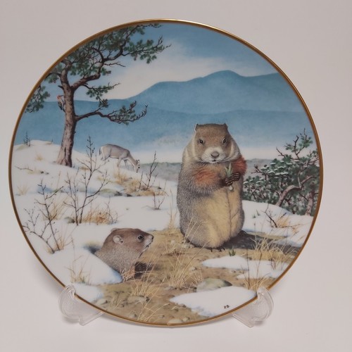 Franklin porcelain woodchucks - franklin,