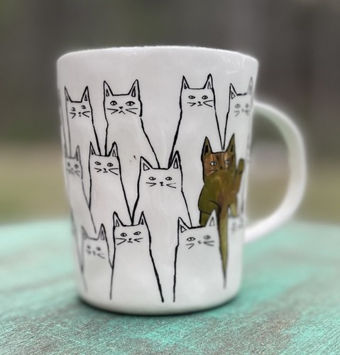 Rare anthropologie kitty cat - rare,
