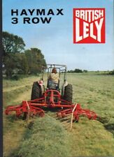 British Lely "HAYMAX 3 R0W" Tractor Rotary Hay Tedder Brochure Leaflet
