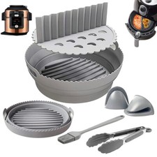 8 PCS Round Silicone Air Fryer