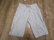 Next Classic Mens Beige Linen Pockets Long Shorts Waist 34 Used Good Condition