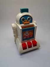 Vintage Tomy Talking Tutor Robot Complete With Learning Cards 1980s