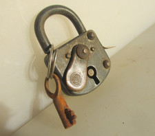Victorian Steel Padlock Old