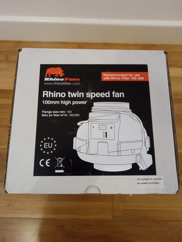 Rhino twin speed fan 100mm - speed, fan,
