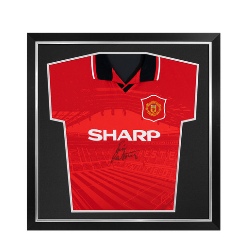 Framed eric cantona signed - cantona,
