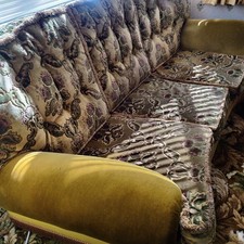 Sofa, BridgeCraft Vale 3 seater Settee And Armchair reversible cushions